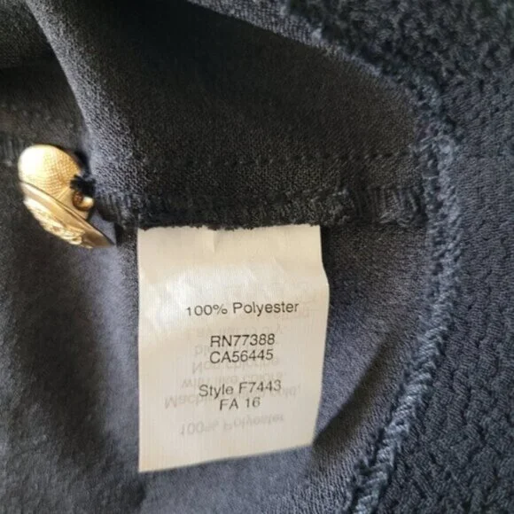 Madewell et SEZANE Colette Black Top with Gold Buttons Size XS - Picture 10 of 12